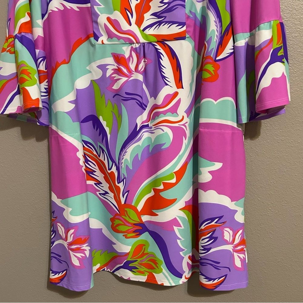 Jude Connally Megan Floral Tunic Shift Dress Women’s Size XL - Picture 5 of 12